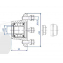 Piasta z łożyskiem 4 x 98 - Steelpress