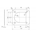 Płytka wzmacniająca do uchwytu podłogowego PW-01 - Steelpress