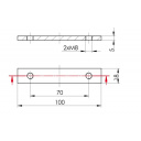 Podkładka wzmacniająca do zawiasu burtowego PW-02 - Steelpress