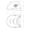 Osłona zaczepu kulowego SD-04 pomarańczowa - Steelpress