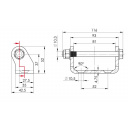 Uchwyt zawiasu do zabudowy UH-01 - Steelpress