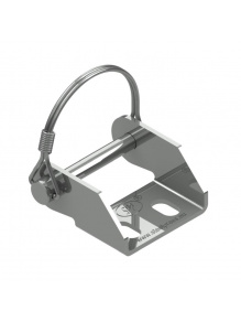 Uchwyt zawiasu przyczepy Ø8 mm UZ-04 + kabłąk - Steelpress