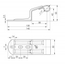 Zawias burtowy przyczepy Ø17 mm ZW-05.132 - Steelpress