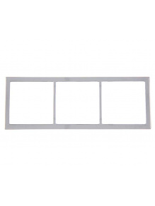 Ramka potrójna 62x168 mm srebrny chrom - Fawo