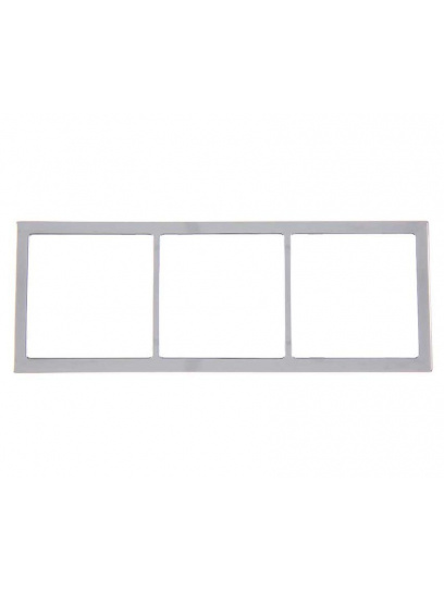 Ramka potrójna 62x168 mm srebrny chrom - Fawo