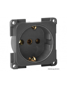 Gniazdo 230V Schuko czarne Presto - Berker - Fawo