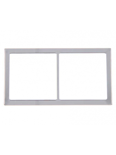 Ramka podwójna 62x115mm srebrny chrom - Fawo