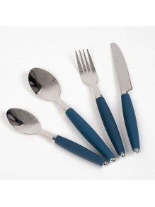Sztućce Holiday 16 częściowy zestaw granatowy - Holiday Travel