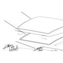 Szyba górna Mini Heki 40×40 - Dometic