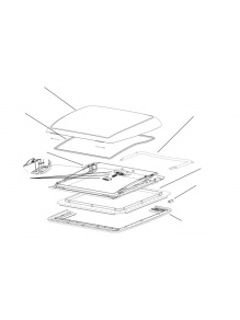 Szyba górna Mini Heki 40×40 - Dometic