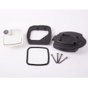 Zamek do drzwi kampera Eurogarage z podkładką bez cylinderka biały - Zadi