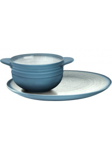Miska na zupę ze spodkiem z melaminy Soup Set Tuscany 550 ml - Brunner