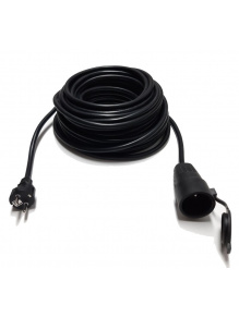 Przedłużacz - 25m 3x1,5 Wtyczka gumowa 16A 230V/Gniazdo gumowe 16A 230V