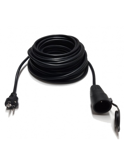 Przedłużacz - 25m 3x1,5 Wtyczka gumowa 16A 230V/Gniazdo gumowe 16A 230V