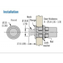 Wieszak na ubrania Push-Lock Ø33 mm