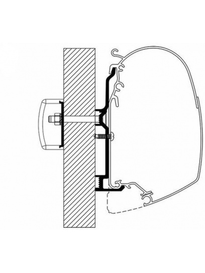 Adapter do markizy 5200 Bürstner 2017 - Thule