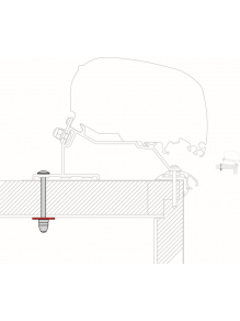 Adapter do markizy F80s Kit LMC Adapter Caravan Roof - Fiamma