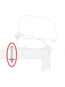 Zestaw montażowy do adaptera markizy F80s Kit LMC Adapter Caravan Roof - Fiamma