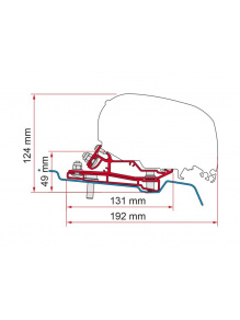 Adapter do markizy F80/F65 Ford Transit H3 400 od 2014 r. - Fiamma