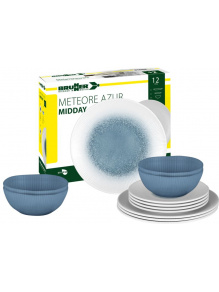 Zestaw obiadowy z melaminy Midday Meteore  - Brunner