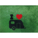 Wycieraczka do przyczepy kampera Green Flock Caravan 40x60 cm - Arisol