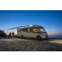 Markiza dachowa w kasecie F80L 550 Titanium Royal Blue - Fiamma