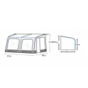 Przedsionek pompowany Vega 330 (230-255 cm) - Westfield