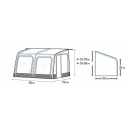 Przedsionek pompowany Vega 330 (255-285 cm) - Westfield