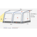 Przedsionek pompowany Mars 330 (240-255 cm)- Westfield