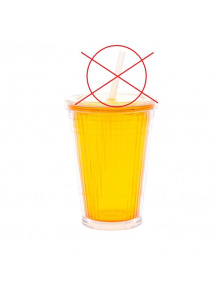 OUTLET - Kubek z pokrywką Yellow - Gimex