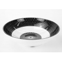 Zestaw obiadowy z melaminy Black-White 16 cz. - Camp4