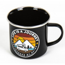 Kubek emaliowany LIFE IS A JOURNEY 350 ml