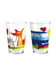 Szklanki dla dzieci ``We love camping`` 2 szt. - Camp4