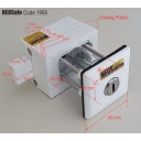 Zamki bezpieczeństwa do kabiny Ducato X250/Boxer/Jumper do 2021 + zabezpieczenie drzwi HEOSystem biały 3 szt. - HEOSolution