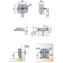 Zamek meblowy magnetyczny Push Lock Magnet - Fawo