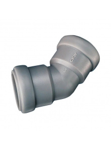 Kolanko 45° do rury kanalizacyjnej 28 mm z uszczelką
