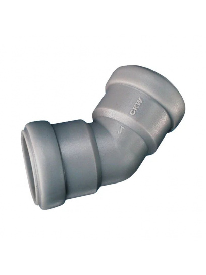 Kolanko 45° do rury kanalizacyjnej 28 mm z uszczelką