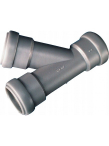 Trójnik 45° do rury kanalizacyjnej 28 mm z uszczelką