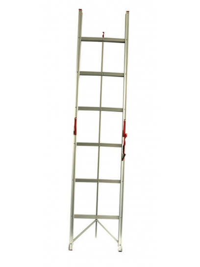 Składana drabinka aluminiowa 6-stopniowa - Carbest