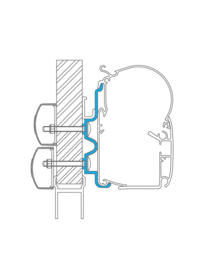Adapter do markizy ściennej PerfectWall Hymer Camp 4 m - Dometic