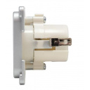 Gniazdo ścienne C-line 12V srebrne - Haba