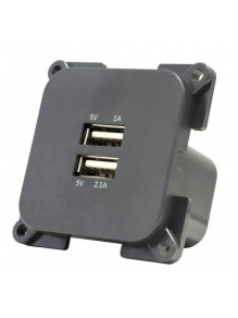 Gniazdo C-line USB podwójne 3,1A antracyt - Haba