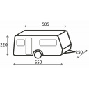 Pokrowiec na przyczepę kempingową Caravan Cover Design 12M 500-550 cm - Brunner