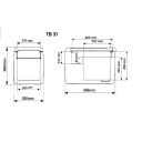 Lodówka kompresorowa przenośna TB31 BLACK 12/24V 30 l - Indel B