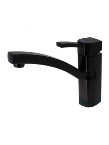 Bateria jednouchwytowa Capri ciepła/zimna woda czarny mat - Comet