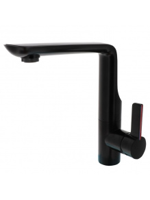 Bateria jednouchwytowa Modena ciepła/zimna woda czarny mat - Comet