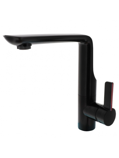 Bateria jednouchwytowa Modena ciepła/zimna woda czarny mat - Comet