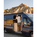 Markiza dachowa w kasecie F80s 370 Deep Black Ducato Royal Grey z Adapterem - Fiamma