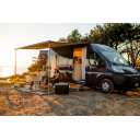 Markiza dachowa w kasecie F80s 370 Deep Black Ducato Royal Grey z Adapterem - Fiamma