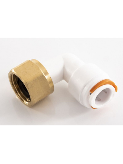 Złącze złączka kątowe 90° do wody Ø12 mm nakrętka 1/2'' - Carbest